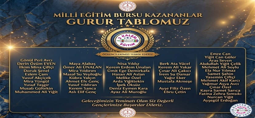 Tarsus Üç Kalem’den Bir Zirve Daha, 60 Öğrenci Bursluluk Sınavını Kazandı