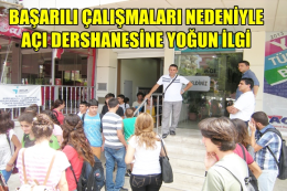 Tarsus Açı Dershanesine Yoğun İlgi