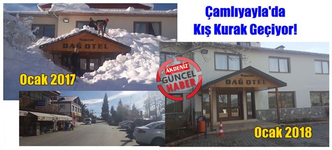 Çamlıyayla'da bu kış kurak geçiyor