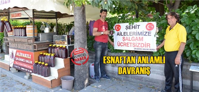 Şehit ailelerine şalgam ücretsiz