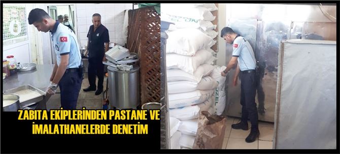 Zabıta ekiplerinden pastane ve imalathanelerde denetim