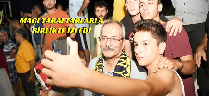 Başkan Bozdoğan, Sarıyer maçını taraftarla birlikte maç izledi