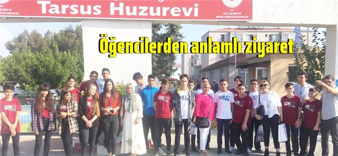 Çukurova Gökjet Havacılık Lisesi’nden, Tarsus Huzurevi’ne ziyaret