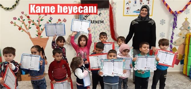 Tarsus Cemevinde Kreşinde Karne Heyecanı