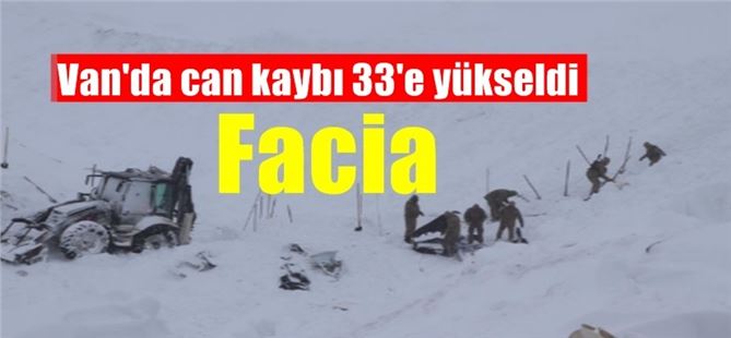 Van’da çığ faciası, can kaybı 33’e yükseldi