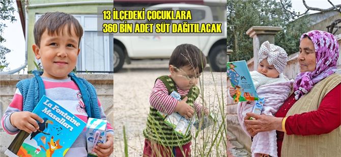 Büyükşehir, koronavirüs sürecinde de çocukları sütle buluşturuyor