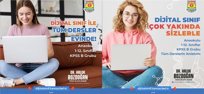 Tarsus Belediyesi’nin vizyon projesi, dijital sınıf yakında açılıyor 