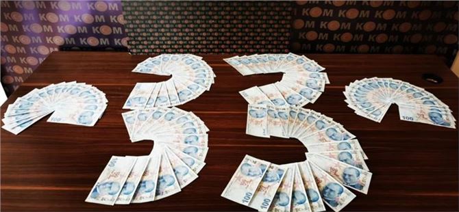 Mersin'de 10 bin 300 lira sahte para ele geçirildi