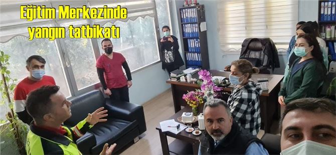 Tarsus Yinede Sevgi Özel Eğitim ve Rehabilitasyon Merkezi’nde yangın tatbikatı