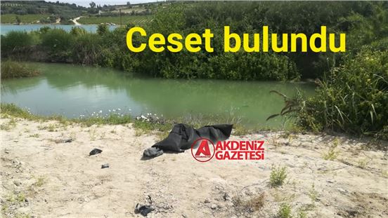 Tarsus'ta baraj gölü yatağında ceset bulundu 