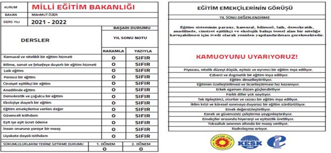 Tarsus Eğitim-Sen: “MEB sınıfta kaldı”