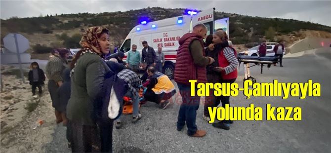 Tarsus-Çamlıyayla yolunda kaza, yaralılar var