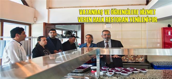 Vatandaş ve öğrencilere hizmet veren halk restoran yenileniyor