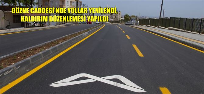 Büyükşehir, Gözne Caddesi’ndeki 3 Kilometrelik Yolu Yeniledi