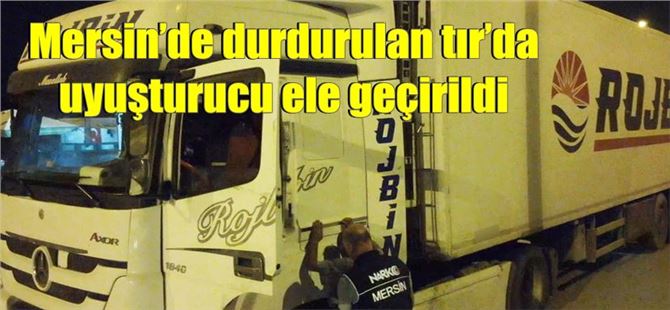 Mersin’de durdurulan tır’da uyuşturucu ele geçirildi