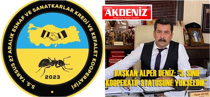 Tarsus 27 Aralık Esnaf Kefalet Kooperatifi’nin kredi üst limiti 650 bin TL oldu
