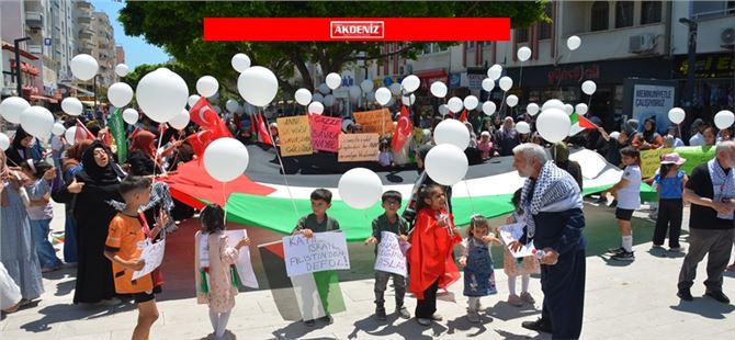 Tarsus’tan Gazze’de Barış  İçin  Beyaz Balon Uçurdular