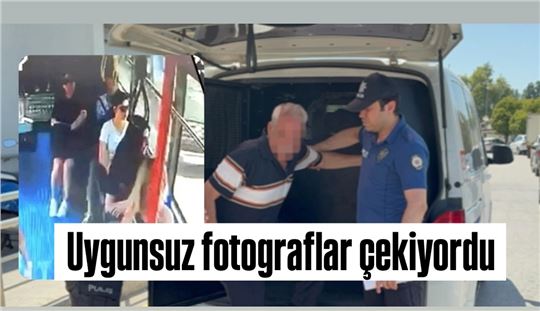 75 yaşındaki emekli hakim, kadının uygunsuz fotoğraflarını çekerken yakalandı