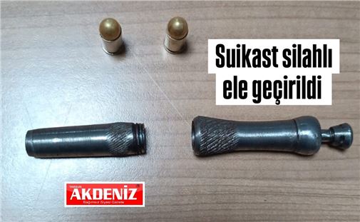 Tarsus'ta suikast silahı ele geçirildi 