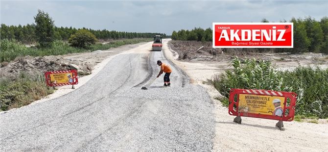 Mersin Büyükşehir Belediyesi’nden Tarsus Yeşiltepe Bölgesinde Sathi Asfalt Çalışması