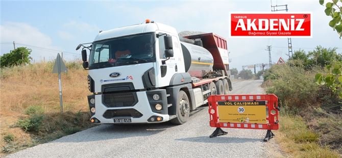 Büyükşehir Belediyesi’nden Tarsus Cinköy’de Sathi Asfaltlama Çalışması