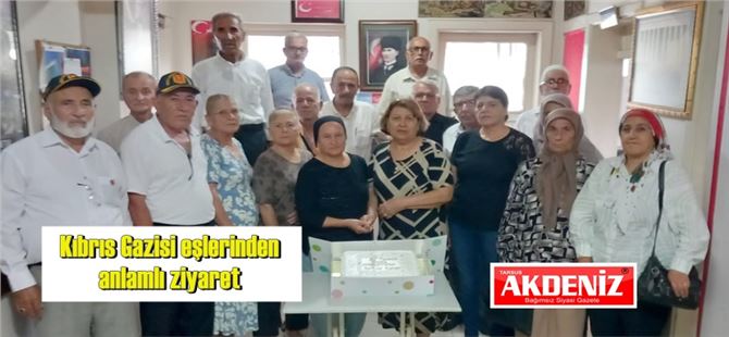 Kıbrıs Gazisi eşlerinden anlamlı ziyaret