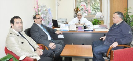 Duran Şen, Devlet Hastanesi Başhekimi Ali Biçer'i Ziyaret Etti