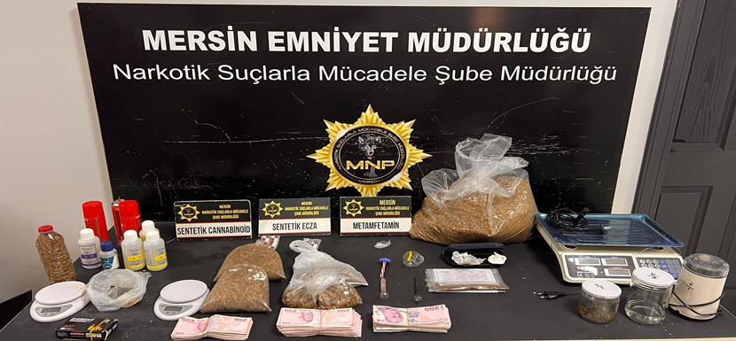 Mersin’de uyuşturucu operasyonu: 9 gözaltı